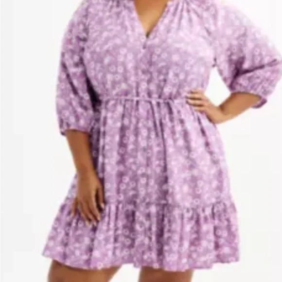 Sonoma floral dress 3X plus NEW - Picture 4 of 4